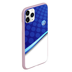 Чехол iPhone 11 Pro матовый VOLKSWAGEN, цвет: 3D-розовый — фото 2