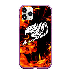 Чехол iPhone 11 Pro матовый FAIRY TAIL ХВОСТ ФЕИ, цвет: 3D-фиолетовый