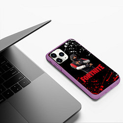 Чехол iPhone 11 Pro матовый FORTNITE x IKONIK, цвет: 3D-фиолетовый — фото 2