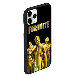 Чехол iPhone 11 Pro матовый FORTNITE GOLD SQUAD, цвет: 3D-черный — фото 2