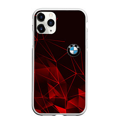 Чехол iPhone 11 Pro матовый BMW, цвет: 3D-белый