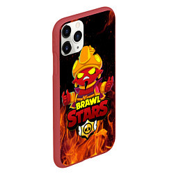 Чехол iPhone 11 Pro матовый BRAWL STARS EVIL GENE ДЖИН, цвет: 3D-красный — фото 2