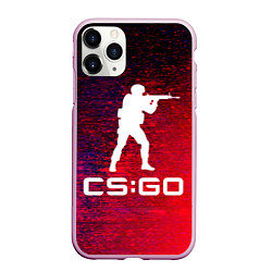 Чехол iPhone 11 Pro матовый CS GO КС ГО, цвет: 3D-розовый