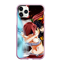 Чехол iPhone 11 Pro матовый FAIRY TAIL ХВОСТ ФЕИ, цвет: 3D-розовый