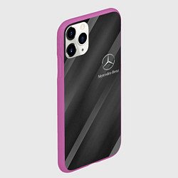 Чехол iPhone 11 Pro матовый MERCEDES, цвет: 3D-фиолетовый — фото 2