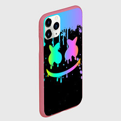 Чехол iPhone 11 Pro матовый MARSHMELLO, цвет: 3D-малиновый — фото 2