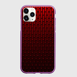 Чехол iPhone 11 Pro матовый Текстура красный градиент