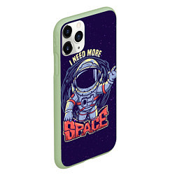 Чехол iPhone 11 Pro матовый I NEED MORE SPACE Z, цвет: 3D-салатовый — фото 2