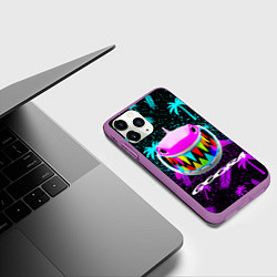 Чехол iPhone 11 Pro матовый 6ix9ine, цвет: 3D-фиолетовый — фото 2