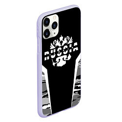 Чехол iPhone 11 Pro матовый Леонид - камуфляж, цвет: 3D-светло-сиреневый — фото 2