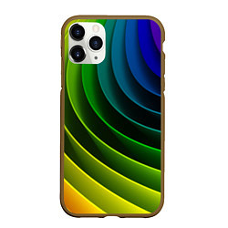 Чехол iPhone 11 Pro матовый Color 2058, цвет: 3D-коричневый