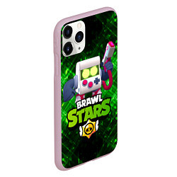 Чехол iPhone 11 Pro матовый Virus 8 bit brawl stars 8 бит, цвет: 3D-розовый — фото 2