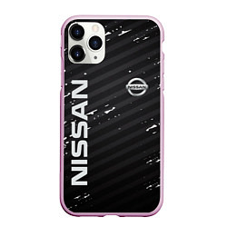 Чехол iPhone 11 Pro матовый NISSAN, цвет: 3D-розовый