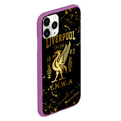 Чехол iPhone 11 Pro матовый LIVERPOOL ЛИВЕРПУЛЬ, цвет: 3D-фиолетовый — фото 2