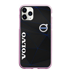 Чехол iPhone 11 Pro матовый VOLVO, цвет: 3D-розовый