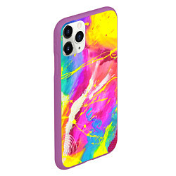 Чехол iPhone 11 Pro матовый ТИ-ДАЙ, цвет: 3D-фиолетовый — фото 2