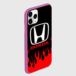 Чехол iPhone 11 Pro матовый HONDA, цвет: 3D-фиолетовый — фото 2