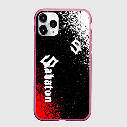 Чехол iPhone 11 Pro матовый Sabaton, цвет: 3D-малиновый