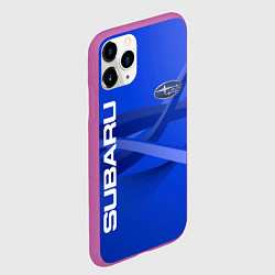 Чехол iPhone 11 Pro матовый SUBARU, цвет: 3D-фиолетовый — фото 2