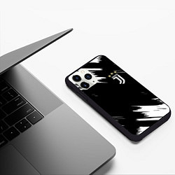 Чехол iPhone 11 Pro матовый JUVENTUS, цвет: 3D-черный — фото 2