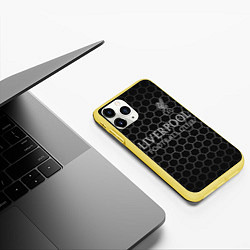 Чехол iPhone 11 Pro матовый LIVERPOOL, цвет: 3D-желтый — фото 2