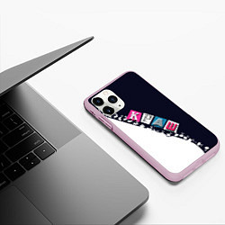 Чехол iPhone 11 Pro матовый Краш, цвет: 3D-розовый — фото 2