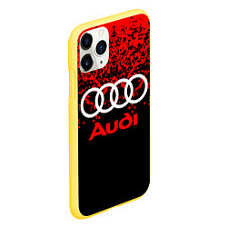 Чехол iPhone 11 Pro матовый AUDI, цвет: 3D-желтый — фото 2