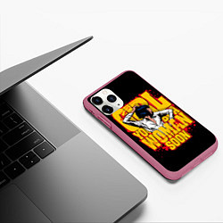 Чехол iPhone 11 Pro матовый Криминальное чтиво, цвет: 3D-малиновый — фото 2