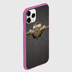 Чехол iPhone 11 Pro матовый ВДВ, цвет: 3D-фиолетовый — фото 2