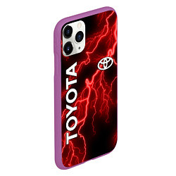 Чехол iPhone 11 Pro матовый TOYOTA, цвет: 3D-фиолетовый — фото 2