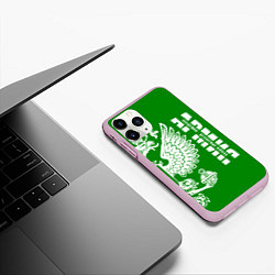 Чехол iPhone 11 Pro матовый Армия ВДВ, цвет: 3D-розовый — фото 2
