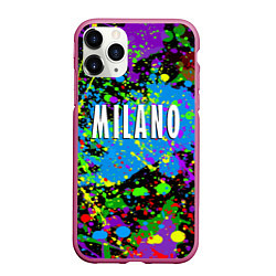 Чехол iPhone 11 Pro матовый Milano - abstraction - Italy, цвет: 3D-малиновый