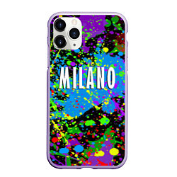 Чехол iPhone 11 Pro матовый Milano - abstraction - Italy, цвет: 3D-светло-сиреневый