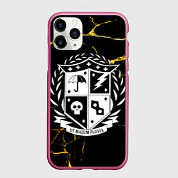 Чехол iPhone 11 Pro матовый UT MALUM PLUVIA Z, цвет: 3D-малиновый