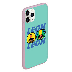 Чехол iPhone 11 Pro матовый Leon and Sally, цвет: 3D-розовый — фото 2