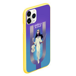 Чехол iPhone 11 Pro матовый The umbrella academy, цвет: 3D-желтый — фото 2