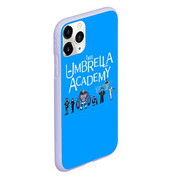 Чехол iPhone 11 Pro матовый The umbrella academy, цвет: 3D-светло-сиреневый — фото 2