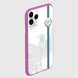 Чехол iPhone 11 Pro матовый Дагестан, цвет: 3D-фиолетовый — фото 2
