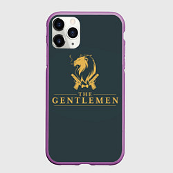 Чехол iPhone 11 Pro матовый Джентльмены, цвет: 3D-фиолетовый