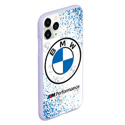 Чехол iPhone 11 Pro матовый BMW БМВ, цвет: 3D-светло-сиреневый — фото 2