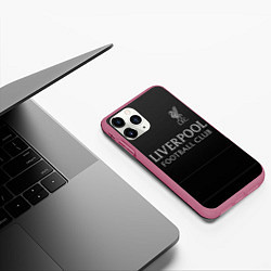Чехол iPhone 11 Pro матовый LIVERPOOL, цвет: 3D-малиновый — фото 2