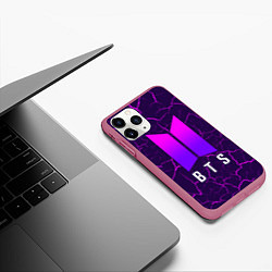 Чехол iPhone 11 Pro матовый BTS БТС, цвет: 3D-малиновый — фото 2