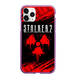 Чехол iPhone 11 Pro матовый STALKER 2 СТАЛКЕР 2, цвет: 3D-фиолетовый