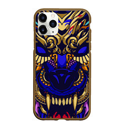 Чехол iPhone 11 Pro матовый Король волков, цвет: 3D-коричневый