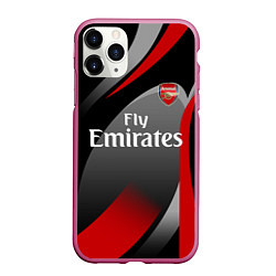 Чехол iPhone 11 Pro матовый ARSENAL UNIFORM, цвет: 3D-малиновый