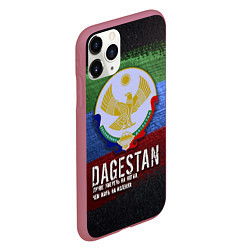 Чехол iPhone 11 Pro матовый Дагестан - Кавказ Сила, цвет: 3D-малиновый — фото 2