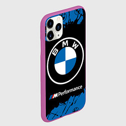 Чехол iPhone 11 Pro матовый BMW БМВ, цвет: 3D-фиолетовый — фото 2