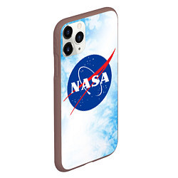 Чехол iPhone 11 Pro матовый NASA НАСА, цвет: 3D-коричневый — фото 2