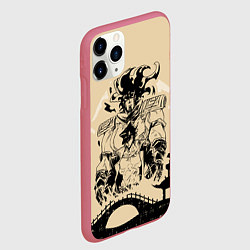 Чехол iPhone 11 Pro матовый JoJo Bizarre Adventure, цвет: 3D-малиновый — фото 2