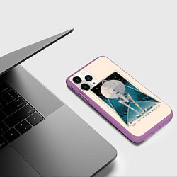 Чехол iPhone 11 Pro матовый Star Trek, цвет: 3D-фиолетовый — фото 2